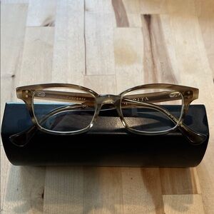 DITA Courante Light Brown Transparent Square Eyeglasses